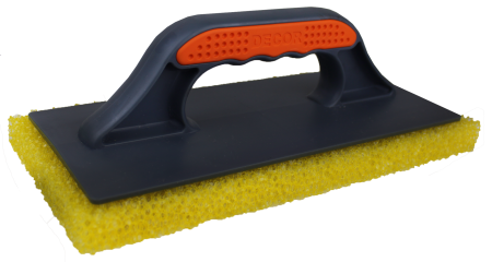 Терка 280х140мм грубый желтый поролон 2К DECOR