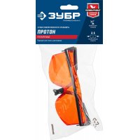 Очки защитные красные отрытого типа стекло увел. ЗУБР Протон