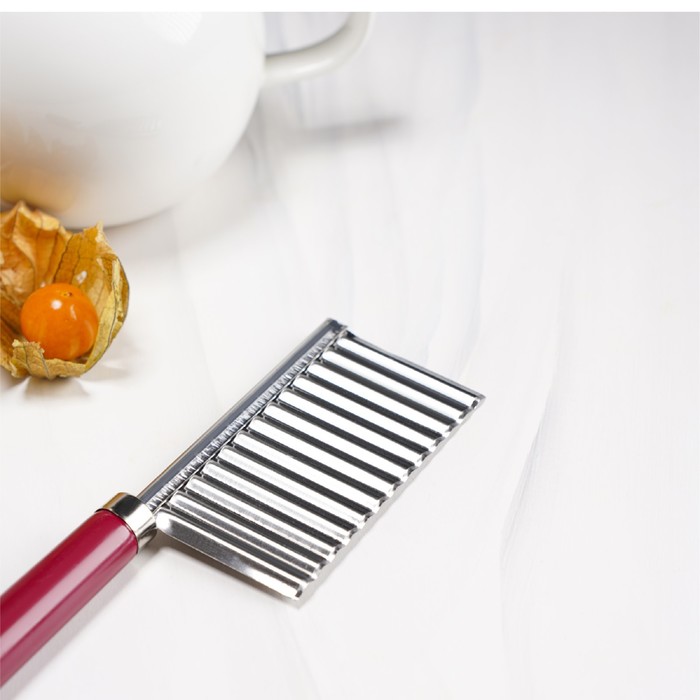 Овощерезка фигурная 18,5х5,5см, цвет бордовый, "Вкус"