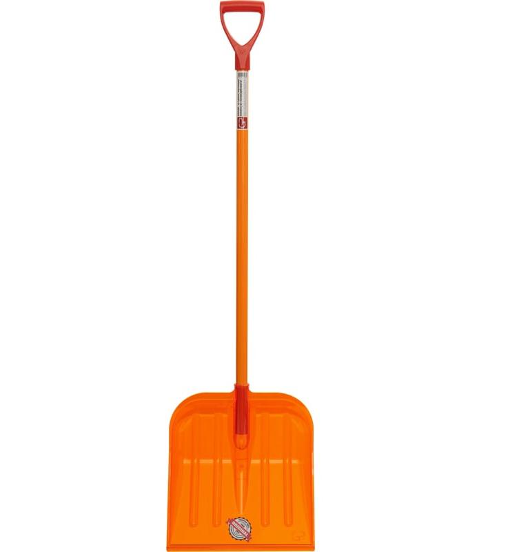Лопата снеговая 380х400х60мм высота-1420мм вес-1,325кг Эталон Лайт