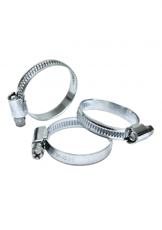 Хомут червячный 16-25мм цинк