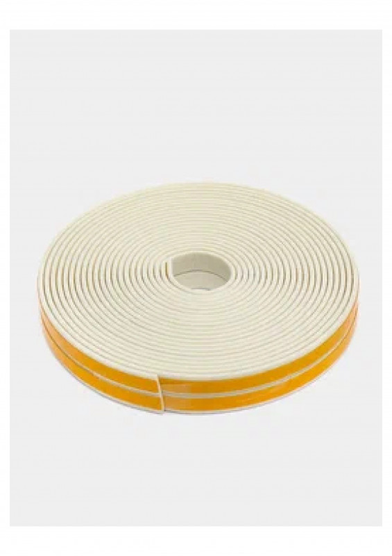 Уплотнитель для окон и дверей WALLS I-профиль резиновый белый 10м