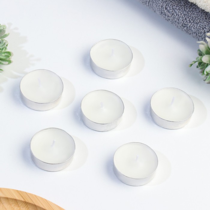 Набор чайных свечей ароматизированных в подарочной коробке, 6 шт "Жасмин"