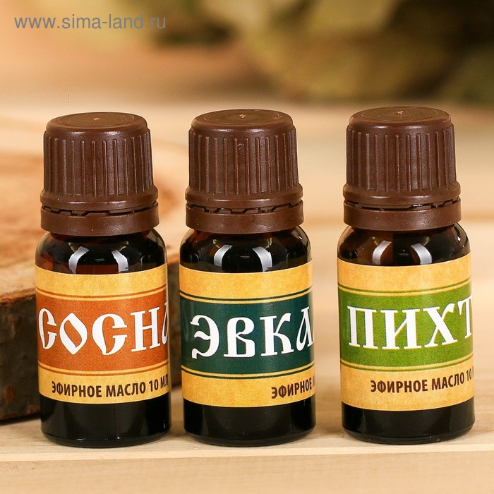 Набор эфирных масел Банный запас 3шт по 10мл