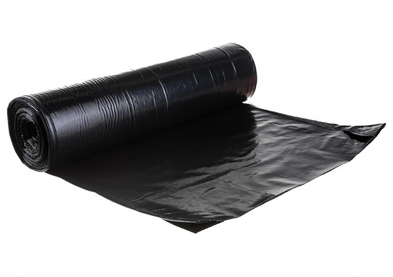 Мешки для мусора ПВД 200л 110х115-55 рулон с завязками черный ваниль БРОНЯ 2-сл Ромашка