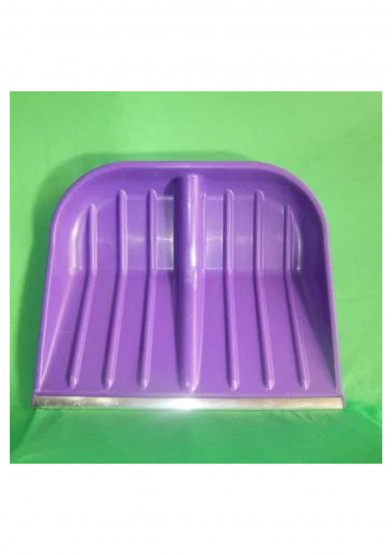 Лопата снеговая алюм кромка 480х400мм цветная Батыр