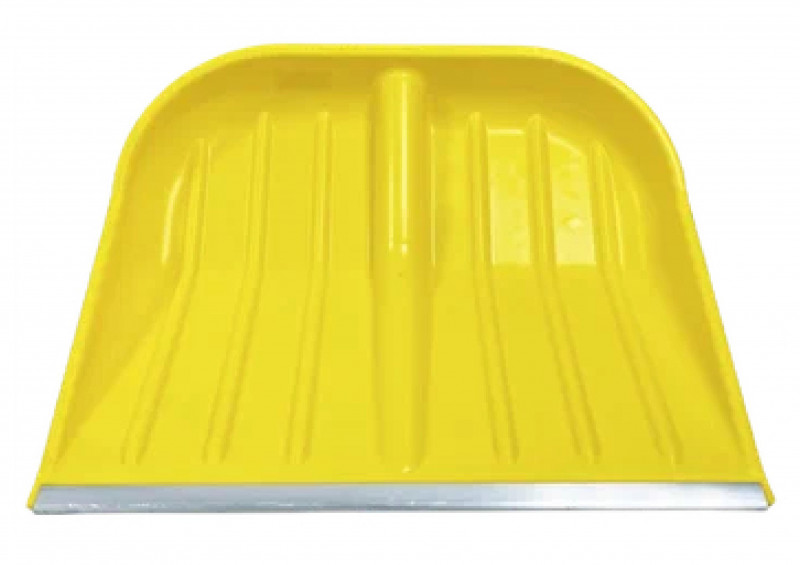 Лопата снеговая алюм кромка 480х400мм цветная Батыр