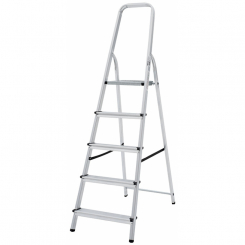 Стремянка алюминиевая двухсторонняя Новая Высота NV 1120, 2х3 ступени 80 мм