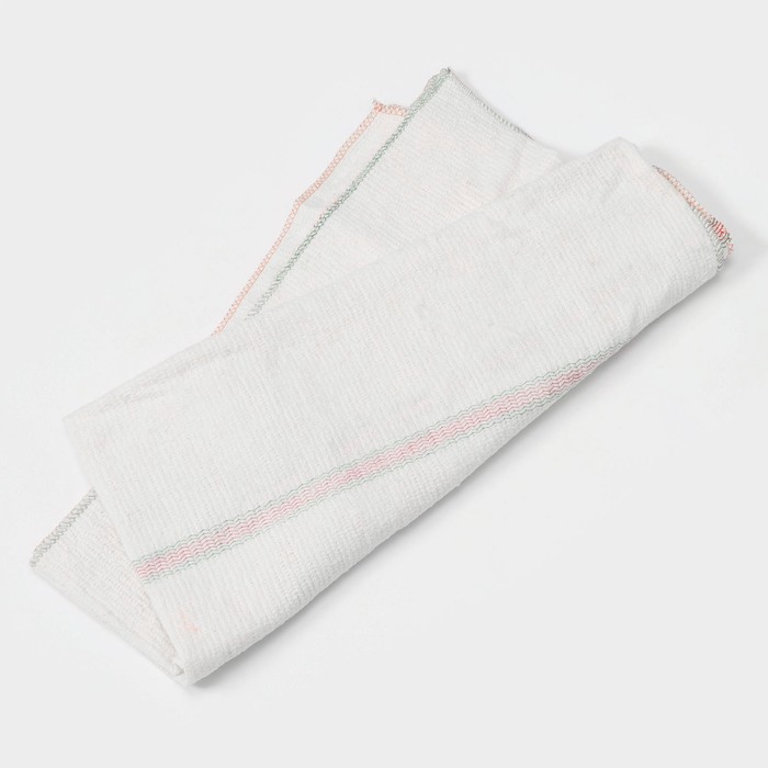 Тряпка для мытья пола,вискоза-ХПП, с оверлоком, 50х80см, плотность 220г/м, цвет белый