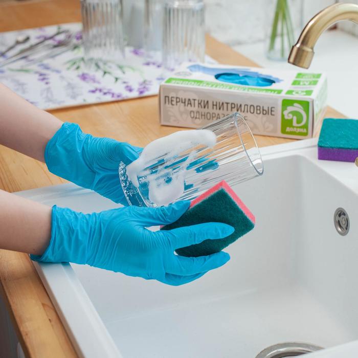 Набор губок бытовых с чистящим слоем, 9х6х2,5 см, 5шт "Стандарт"